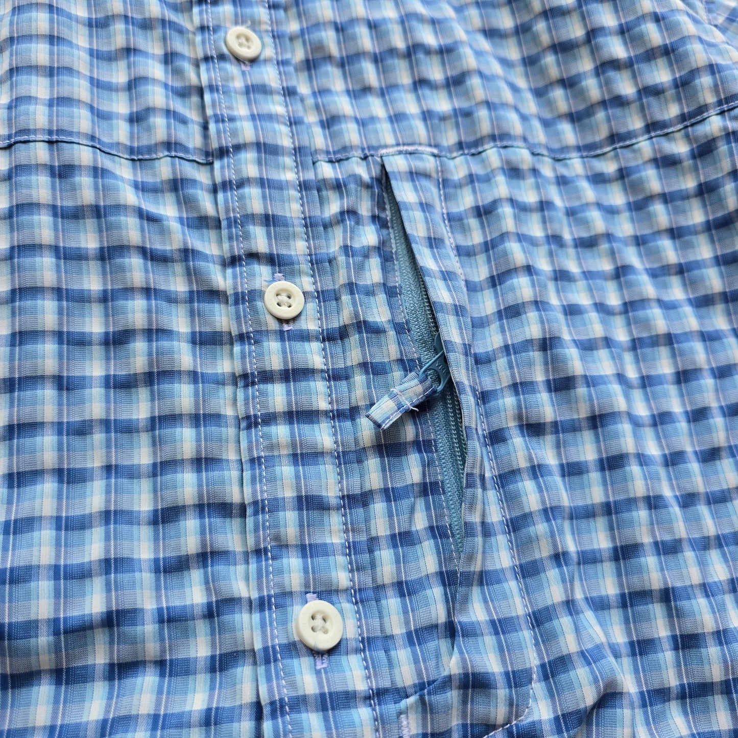 Vintage Kathmandu Check Short Sleeve Button Up Shirt - M/L