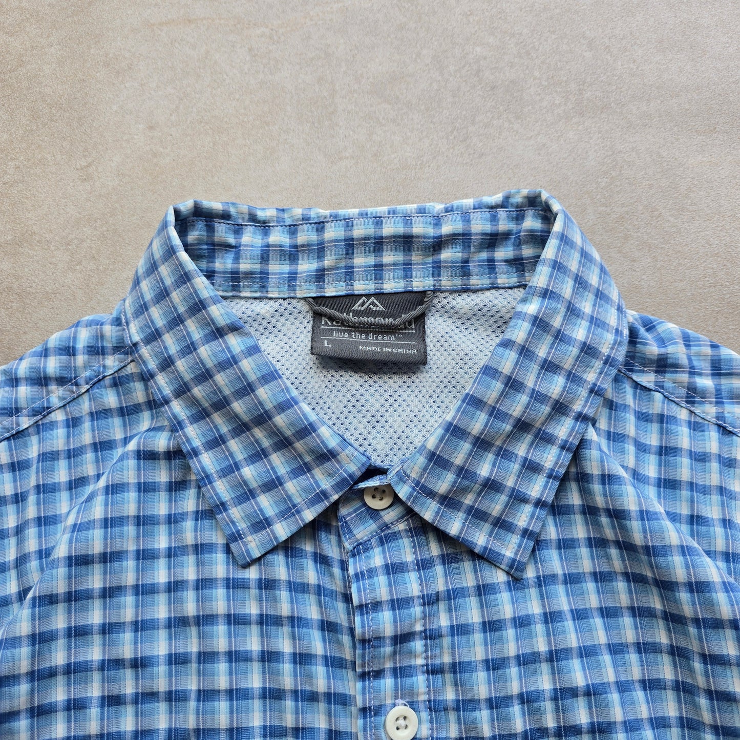 Vintage Kathmandu Check Short Sleeve Button Up Shirt - M/L