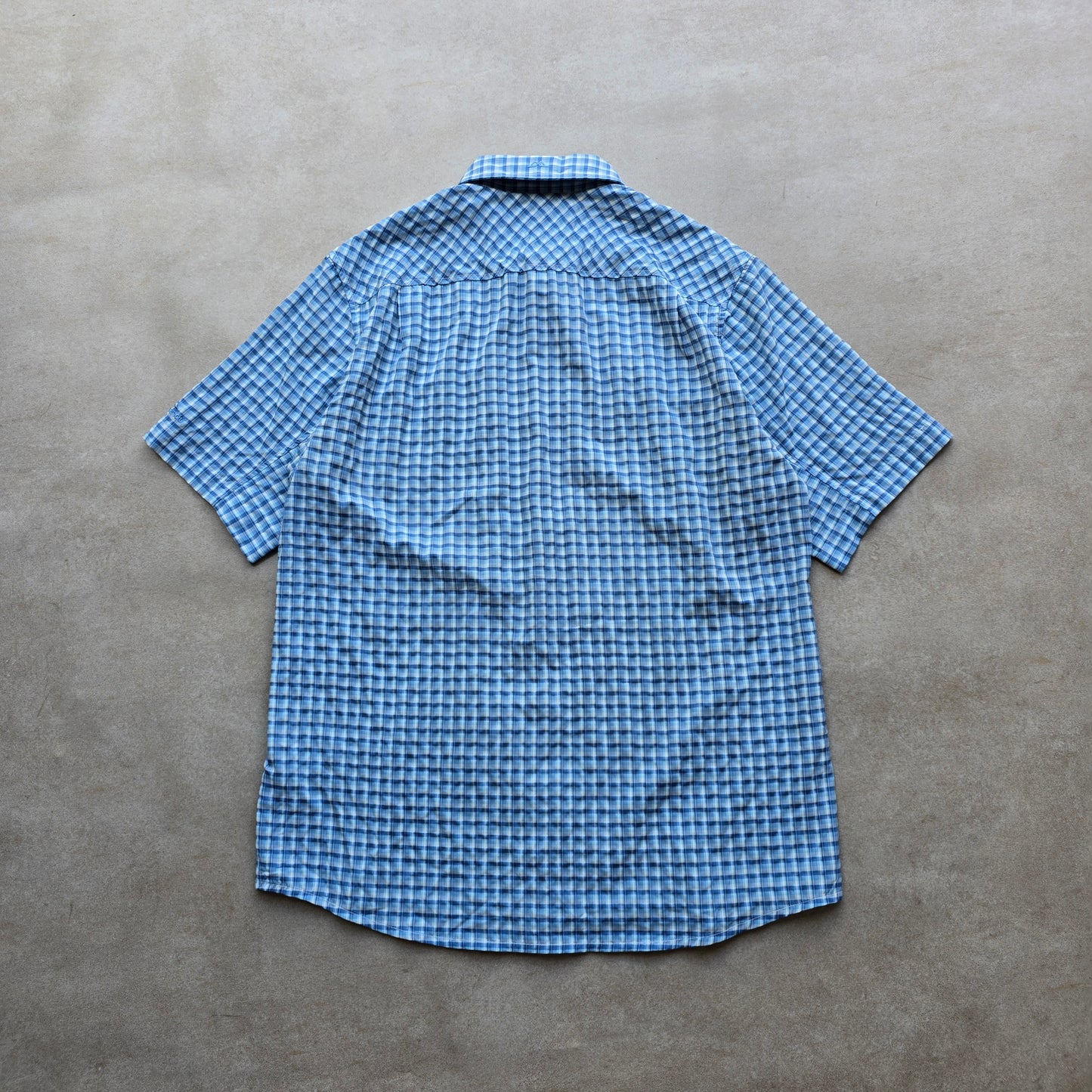 Vintage Kathmandu Check Short Sleeve Button Up Shirt - M/L