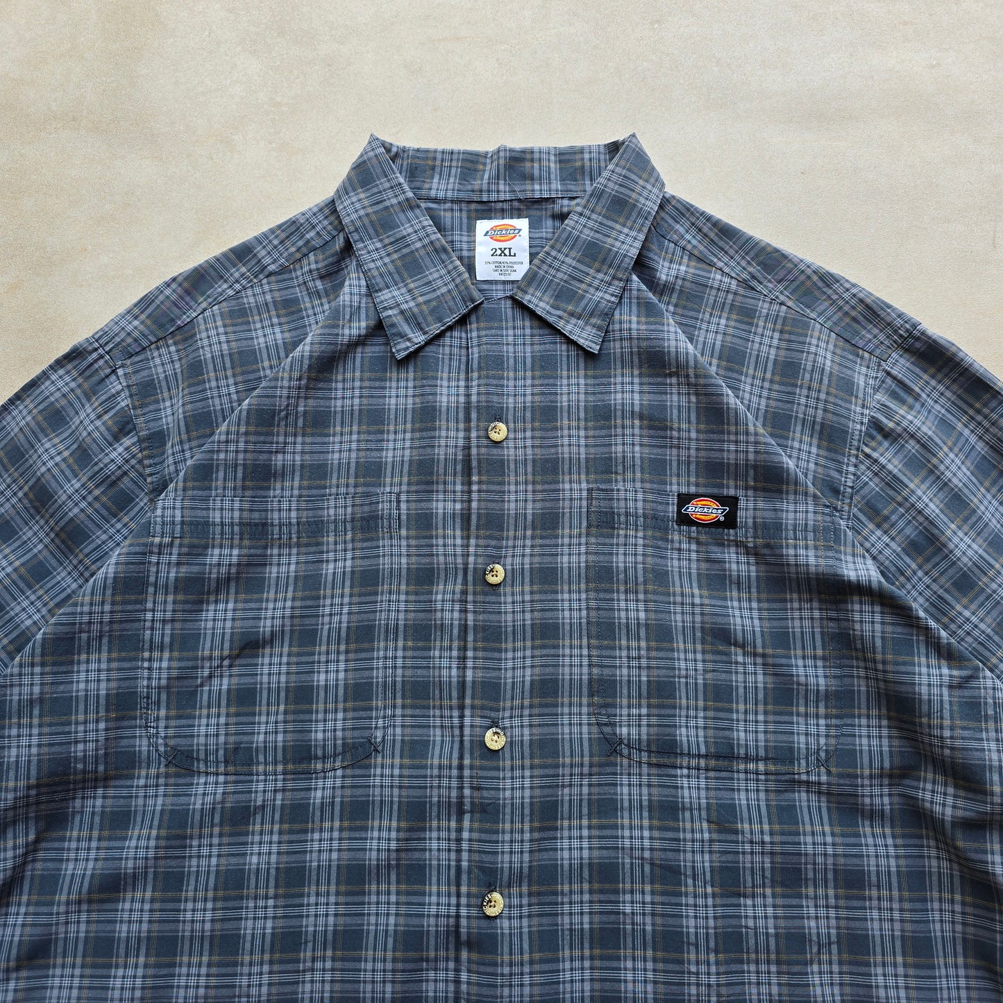 Vintage Y2K Dickies Short Sleeve Button Up Shirt - XXL