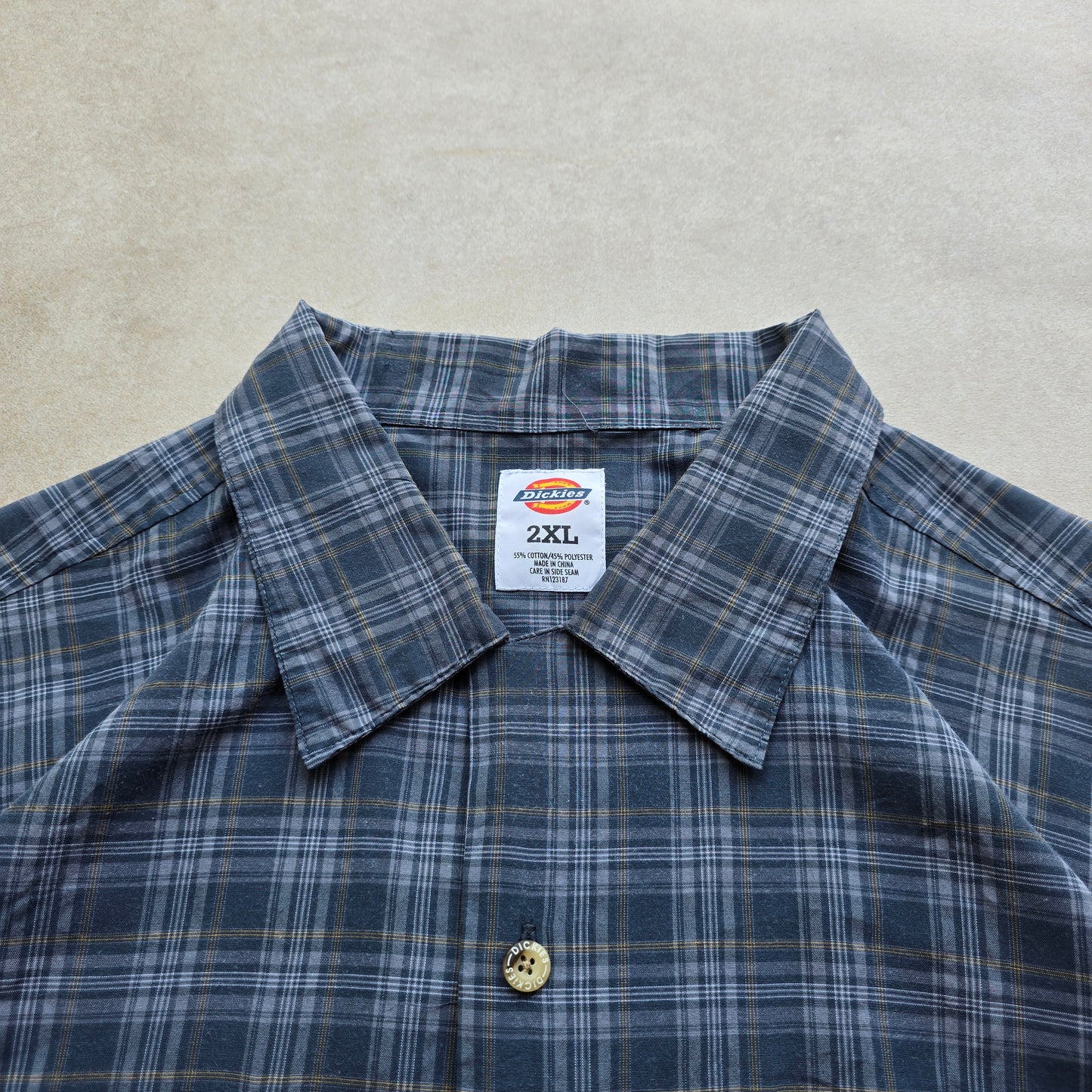 Vintage Y2K Dickies Short Sleeve Button Up Shirt - XXL