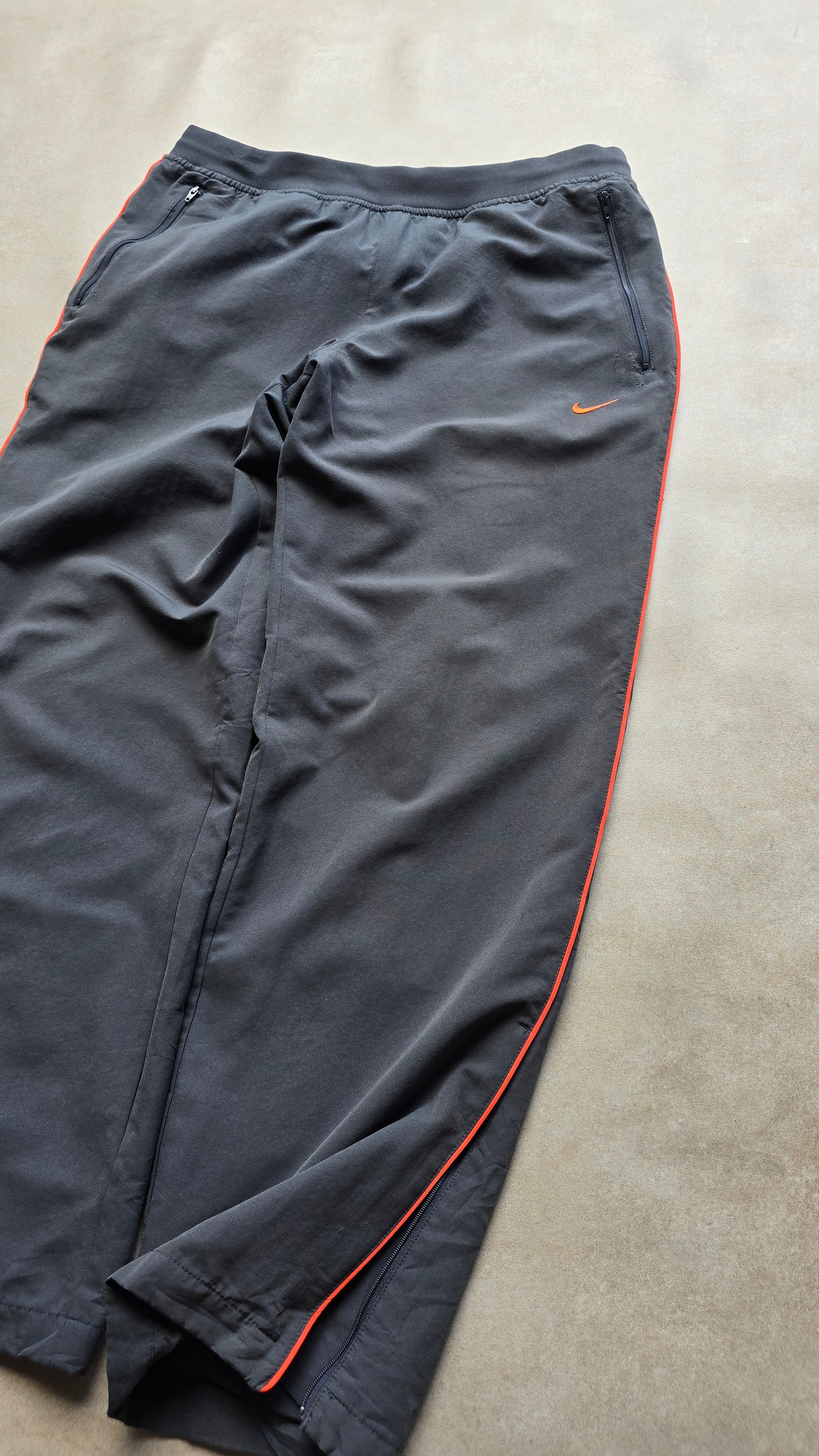 Vintage Nike Mini Swoosh Ankle Zip Track Pants - L
