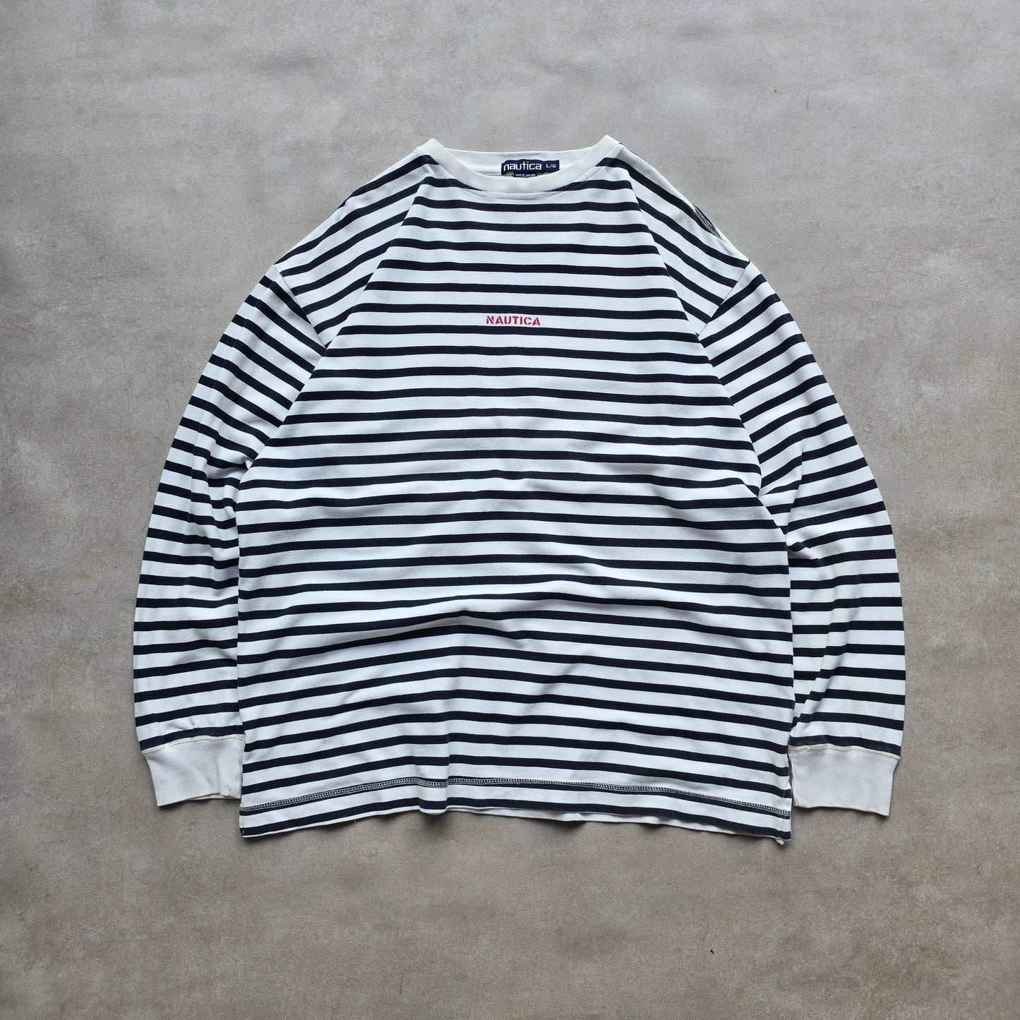 Vintage 90's Nautica Fisherman Island Long Sleeve Tee - L/XL