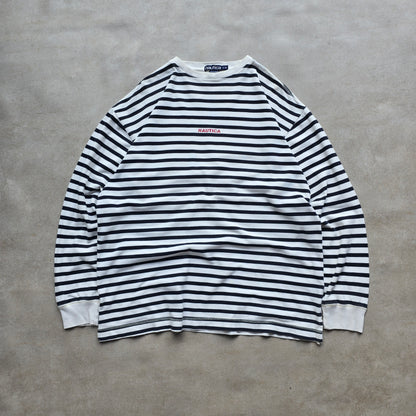 Vintage 90's Nautica Fisherman Island Long Sleeve Tee - L/XL