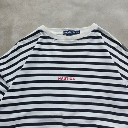 Vintage 90's Nautica Fisherman Island Long Sleeve Tee - L/XL
