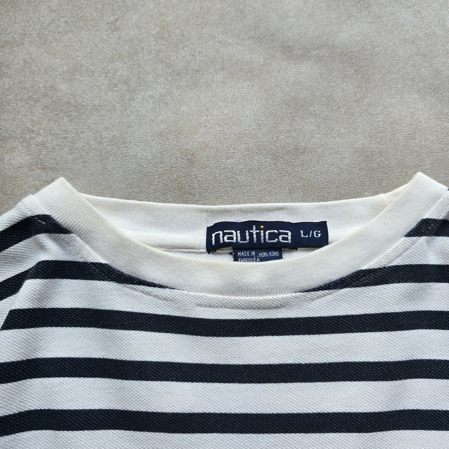 Vintage 90's Nautica Fisherman Island Long Sleeve Tee - L/XL