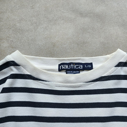Vintage 90's Nautica Fisherman Island Long Sleeve Tee - L/XL