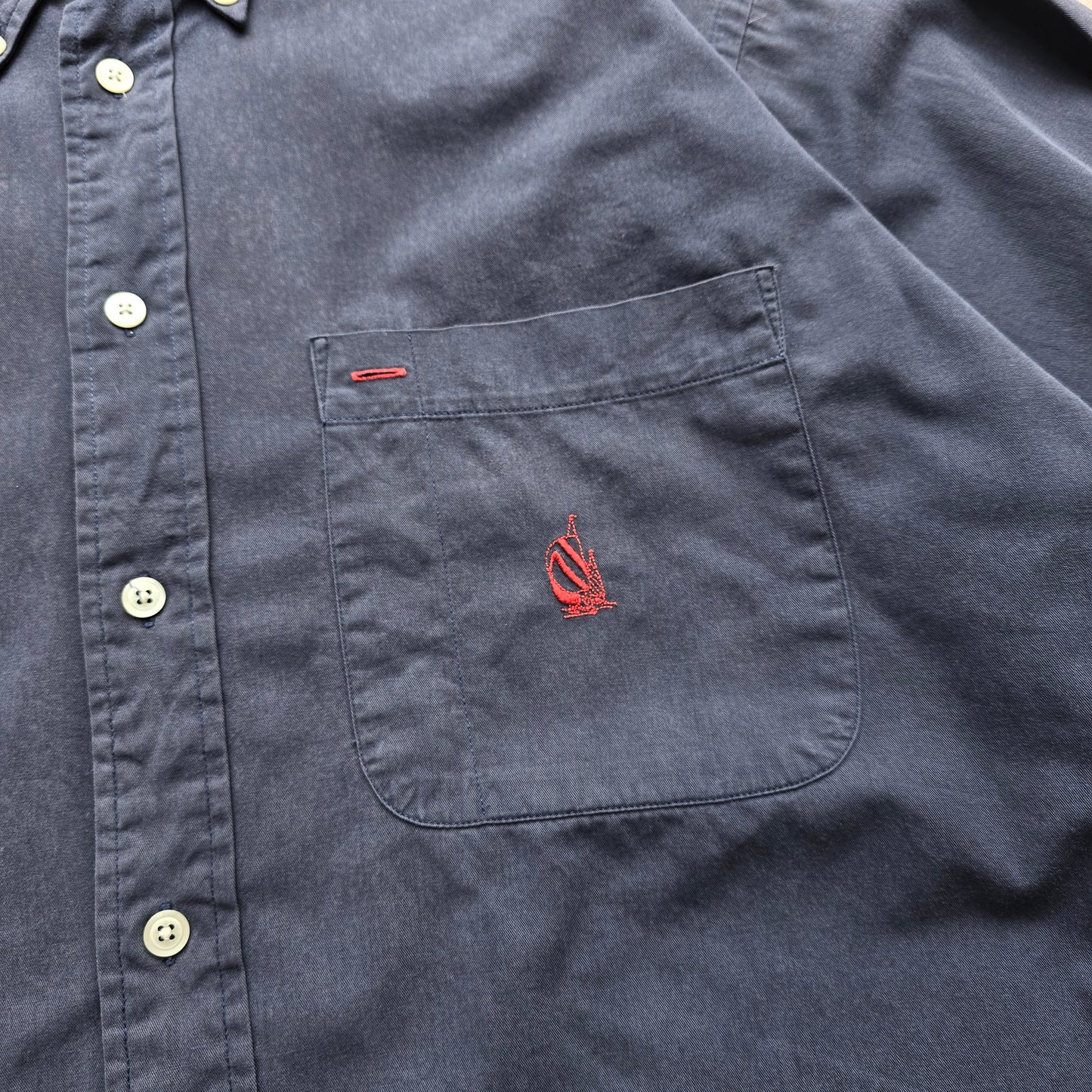Vintage 90's Nautica Faded Button Up Shirt - L/XL