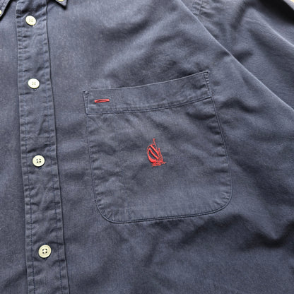 Vintage 90's Nautica Faded Button Up Shirt - L/XL