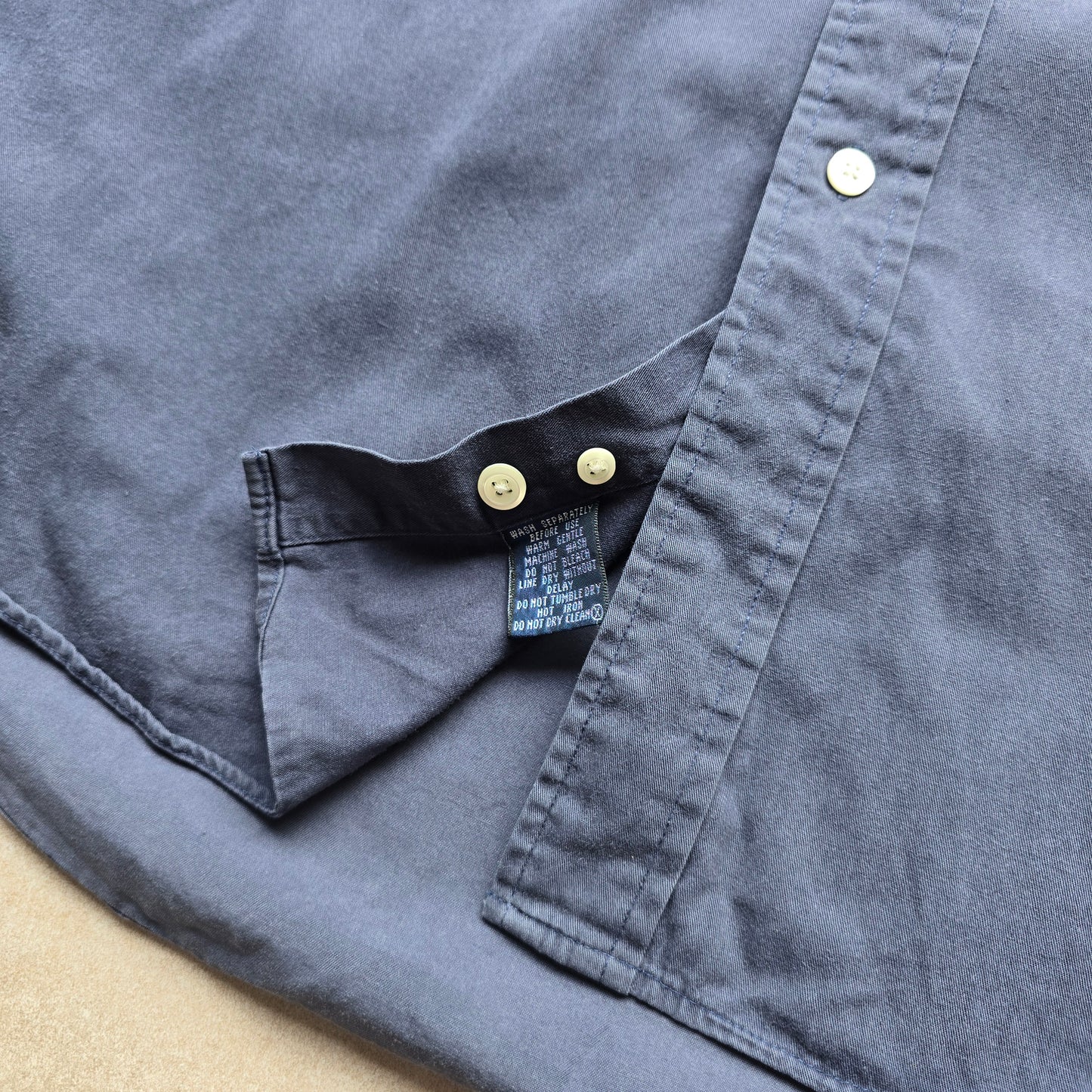 Vintage 90's Nautica Faded Button Up Shirt - L/XL