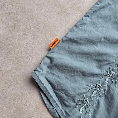 Butter Goods Bug Short Sleeve Zip Shirt - M