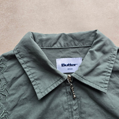 Butter Goods Bug Short Sleeve Zip Shirt - M