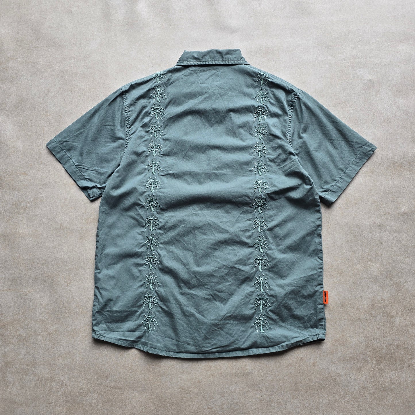 Butter Goods Bug Short Sleeve Zip Shirt - M