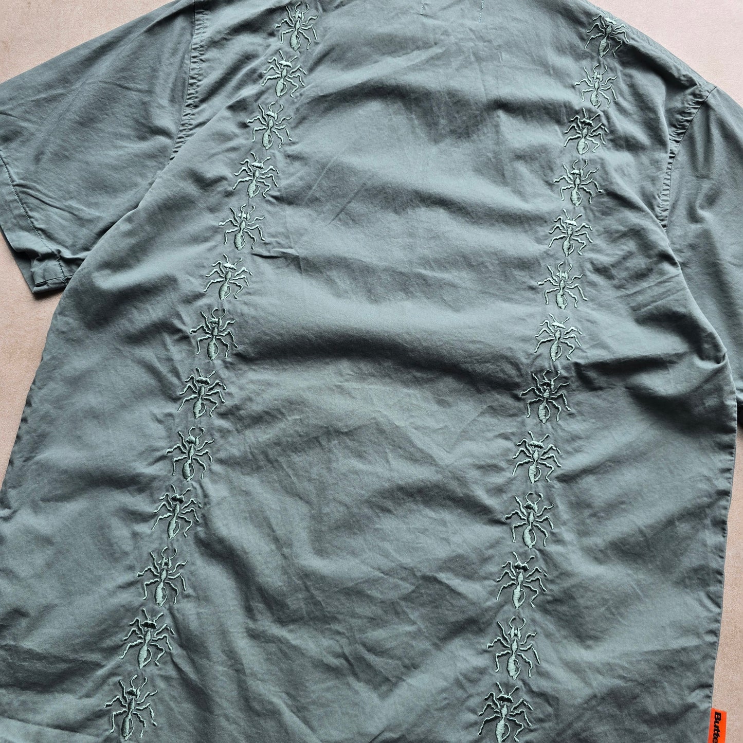 Butter Goods Bug Short Sleeve Zip Shirt - M