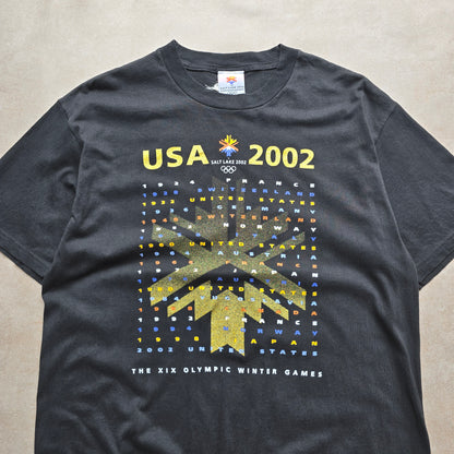 Vintage 2002 Salt Lake USA Winter Olympics Tee - M