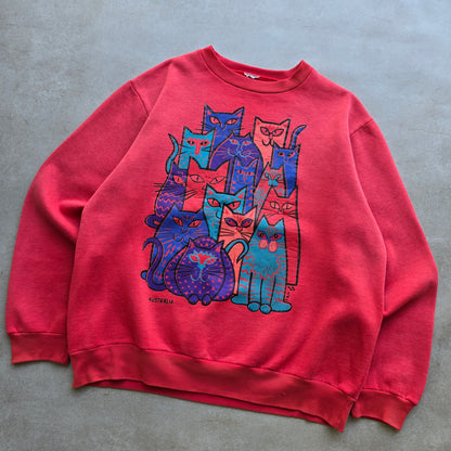 Vintage Australia Cat Sweatshirt - WMNS M