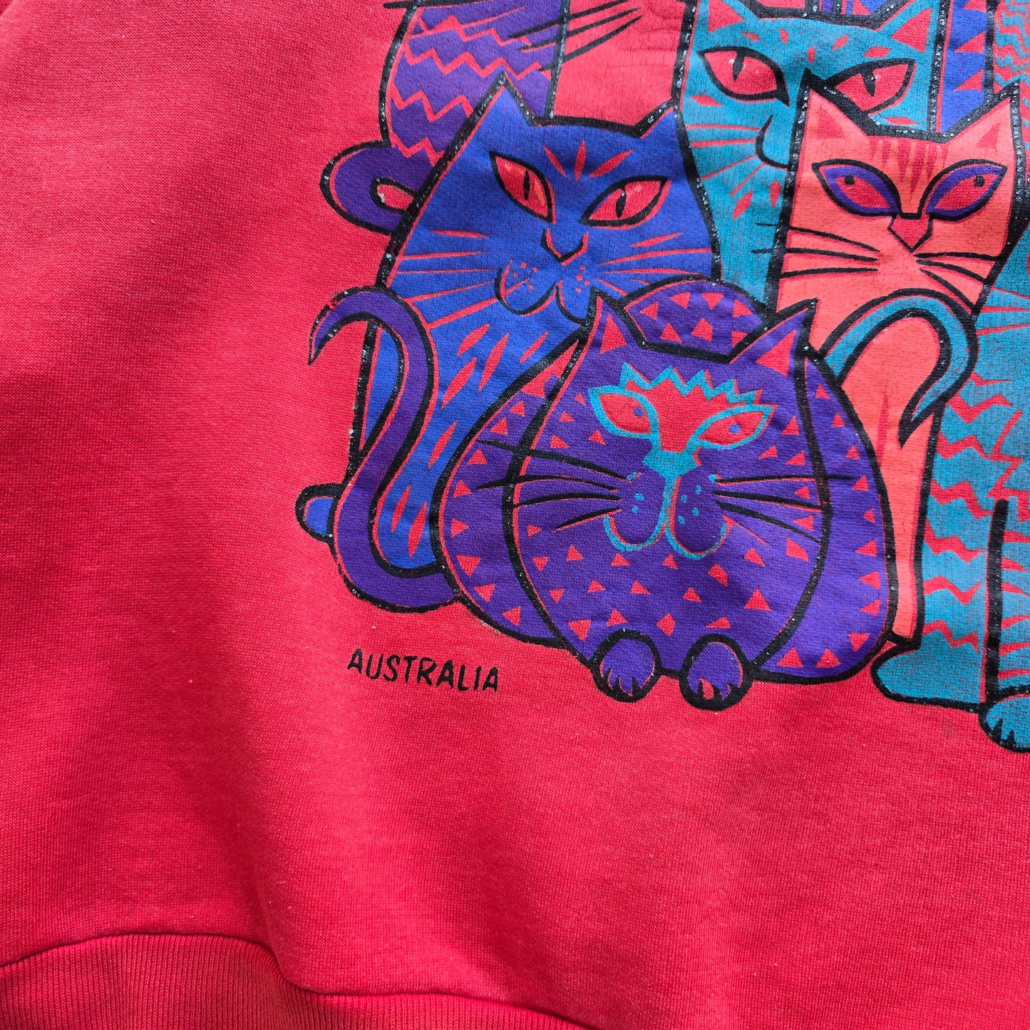 Vintage Australia Cat Sweatshirt - WMNS M