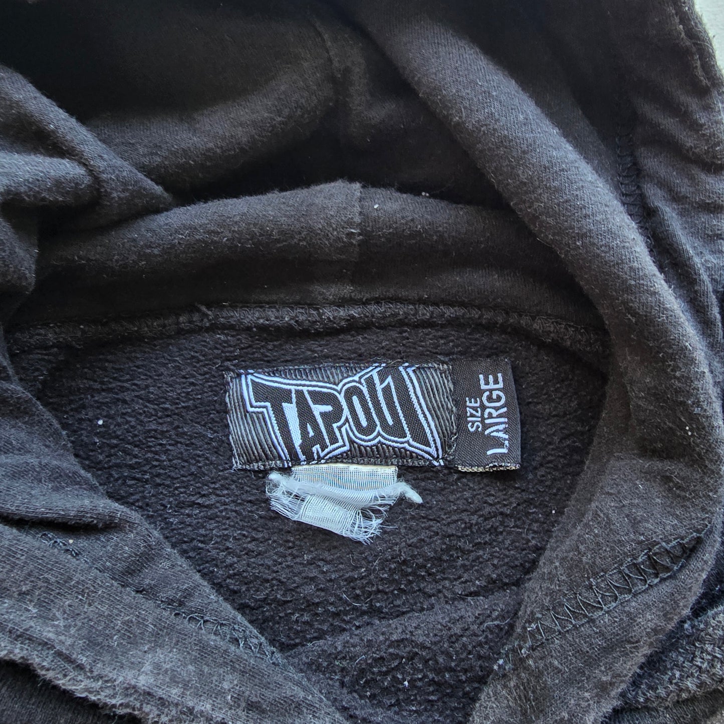 Vintage Y2K Tapout Hoodie - L