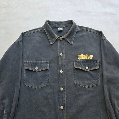 Vintage Quiksilver Heavy Denim Button Up Shirt - XXL