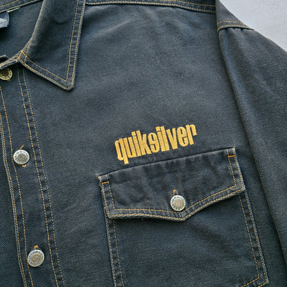 Vintage Quiksilver Heavy Denim Button Up Shirt - XXL