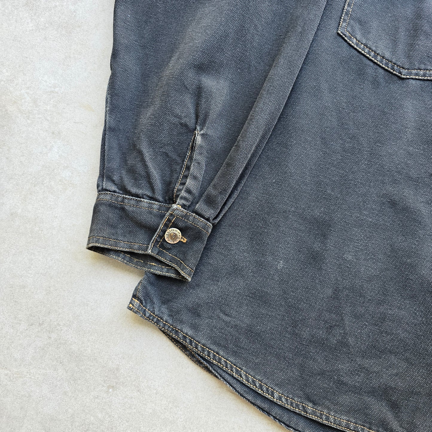 Vintage Quiksilver Heavy Denim Button Up Shirt - XXL