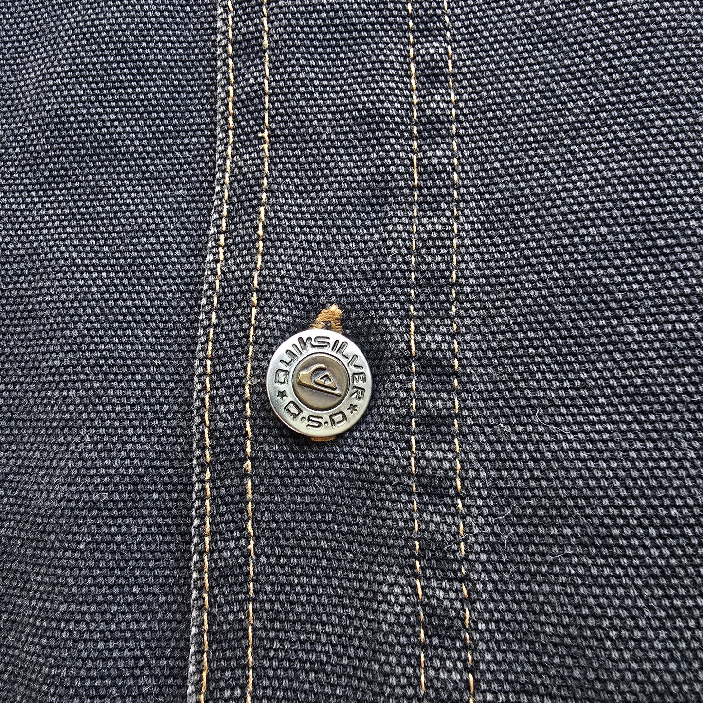 Vintage Quiksilver Heavy Denim Button Up Shirt - XXL