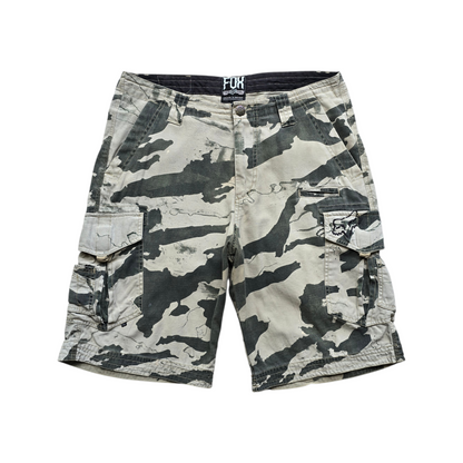 Vintage Y2K FOX Racing Camo Cargo Shorts - 32