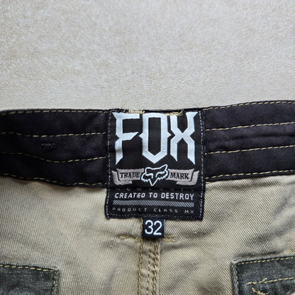 Vintage Y2K FOX Racing Camo Cargo Shorts - 32