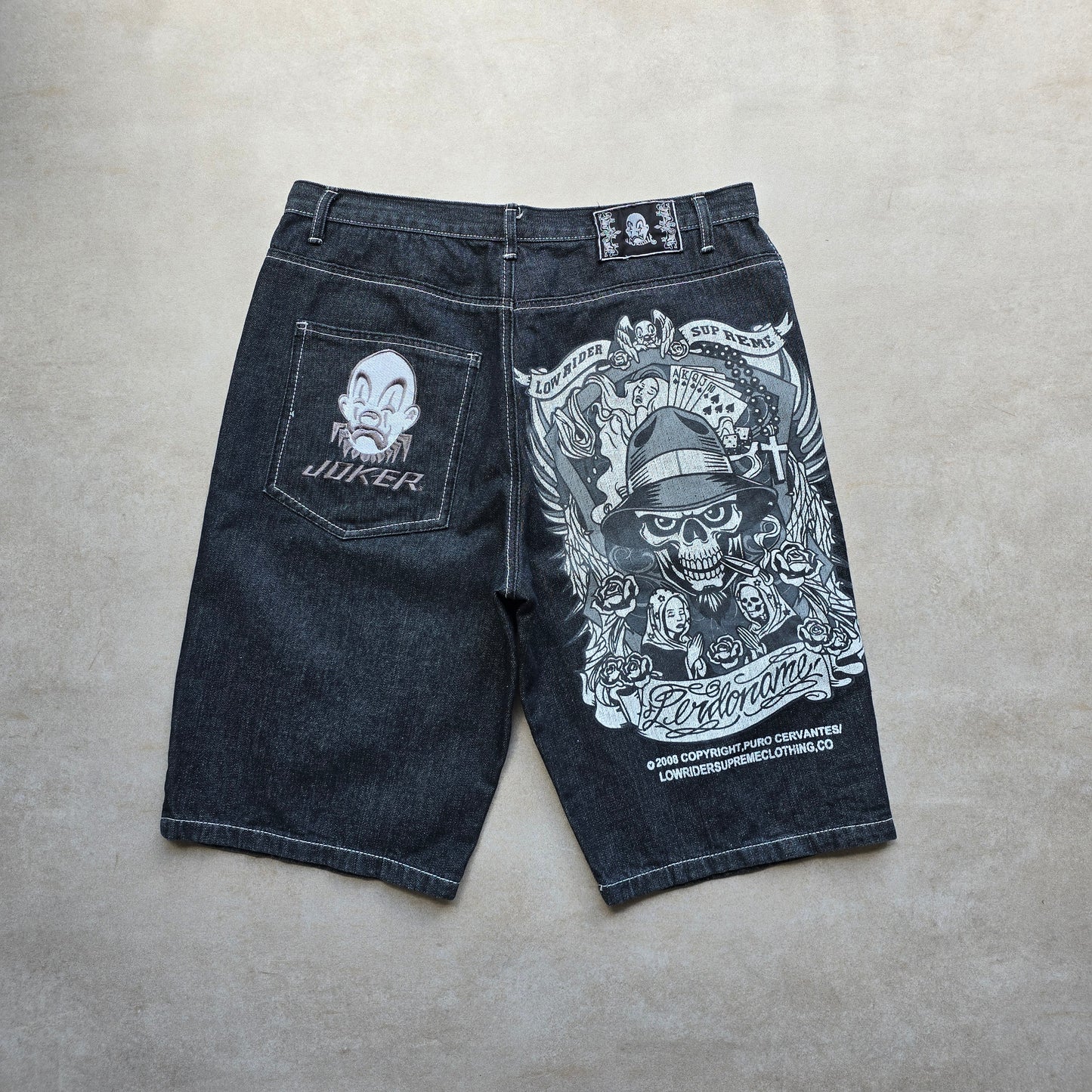 Vintage Y2K Joker Los Angeles Jorts - 36