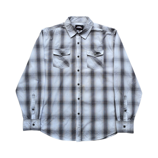 Vintage Y2K No Fear Button Up Shirt - L