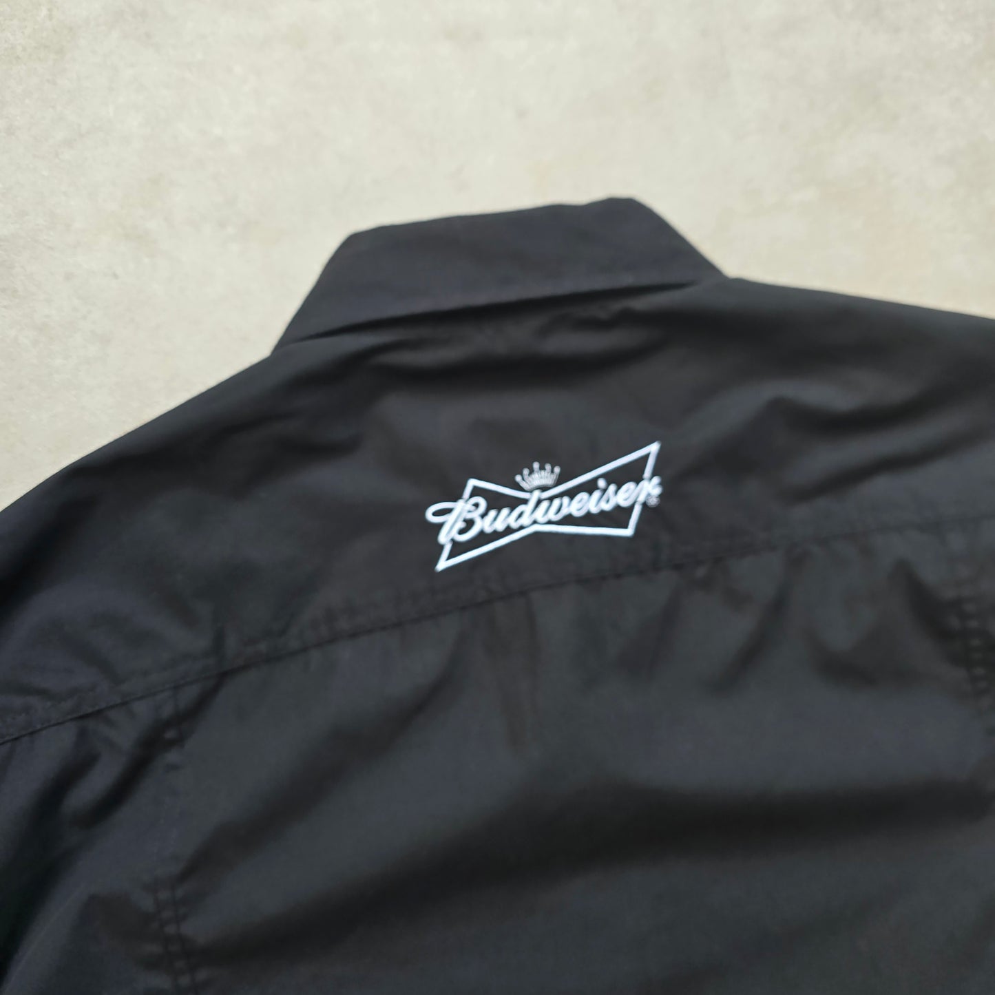 Budweiser Short Sleeve Button Up Shirt - L