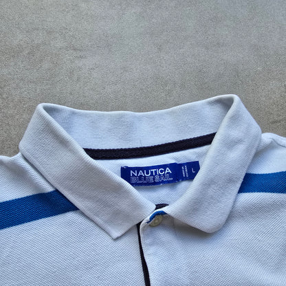 Nautica Striped Polo Shirt - L
