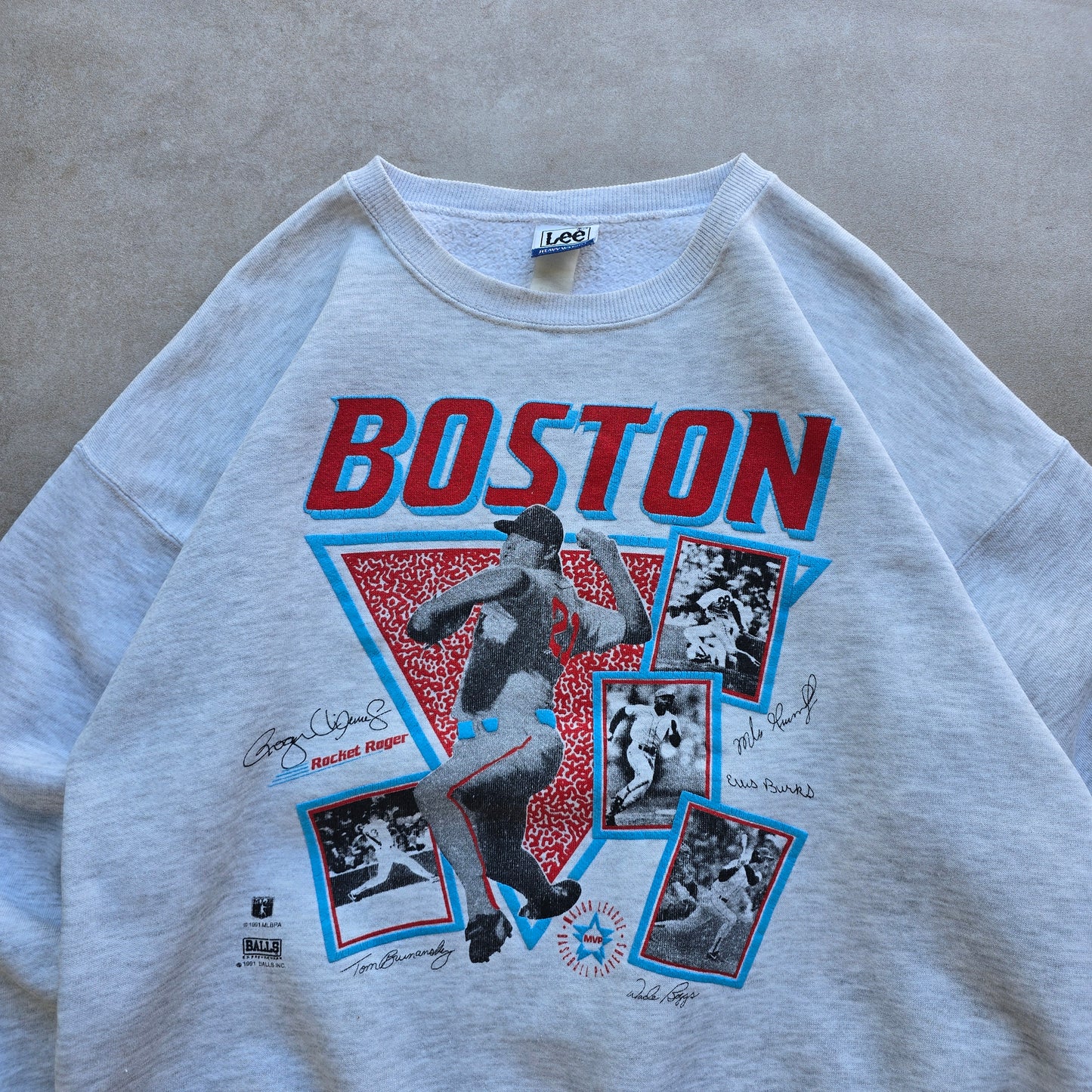 Vintage 1991 Rocket Roger Boston Red Sox Lee Sweatshirt - L