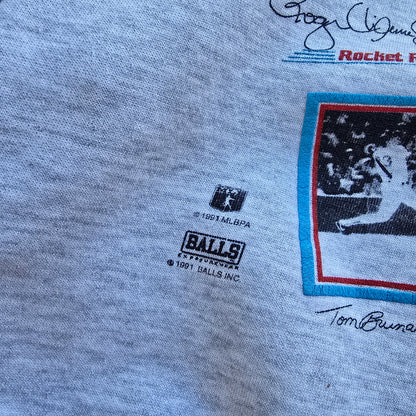 Vintage 1991 Rocket Roger Boston Red Sox Lee Sweatshirt - L