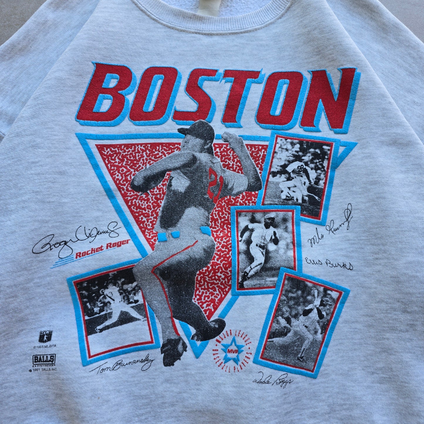 Vintage 1991 Rocket Roger Boston Red Sox Lee Sweatshirt - L