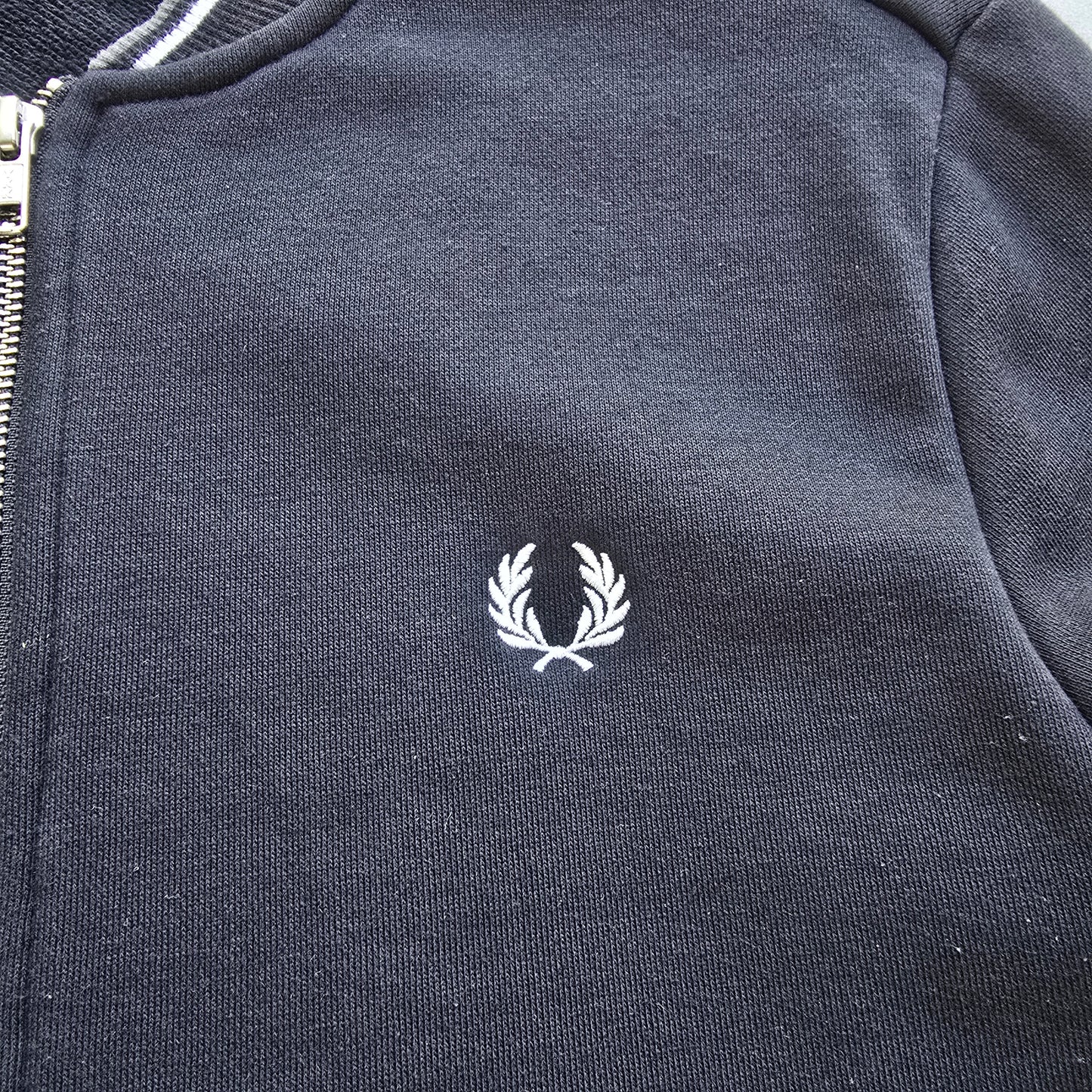 Fred Perry Full Zip Bomber Sweatshirt - M