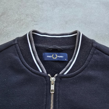 Fred Perry Full Zip Bomber Sweatshirt - M