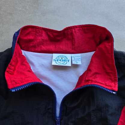 Vintage E.B Sport Colour Block Windbreaker Jacket - XL