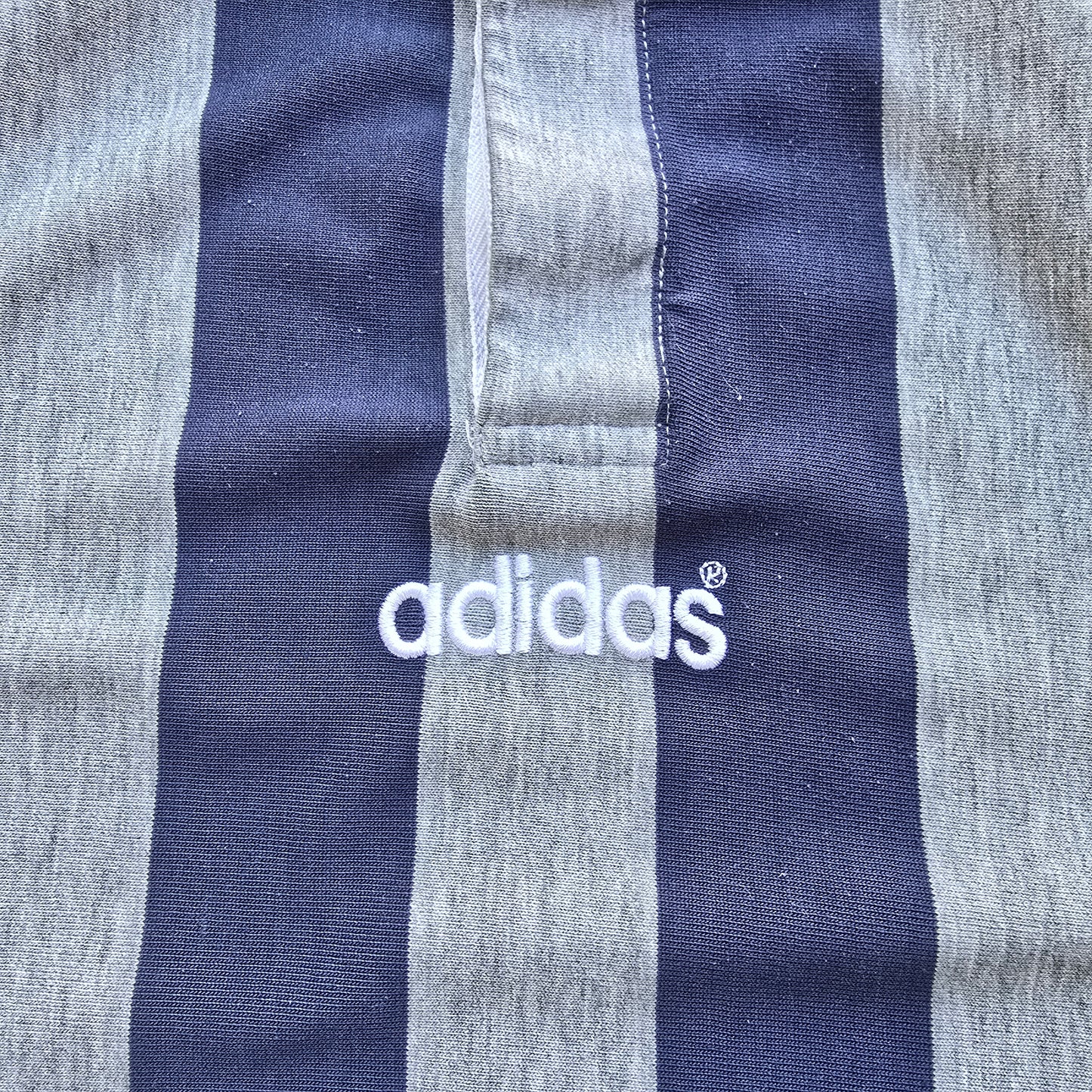 Vintage Adidas Long Sleeve Rugby Polo Shirt - L