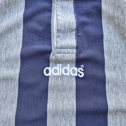 Vintage Adidas Long Sleeve Rugby Polo Shirt - L