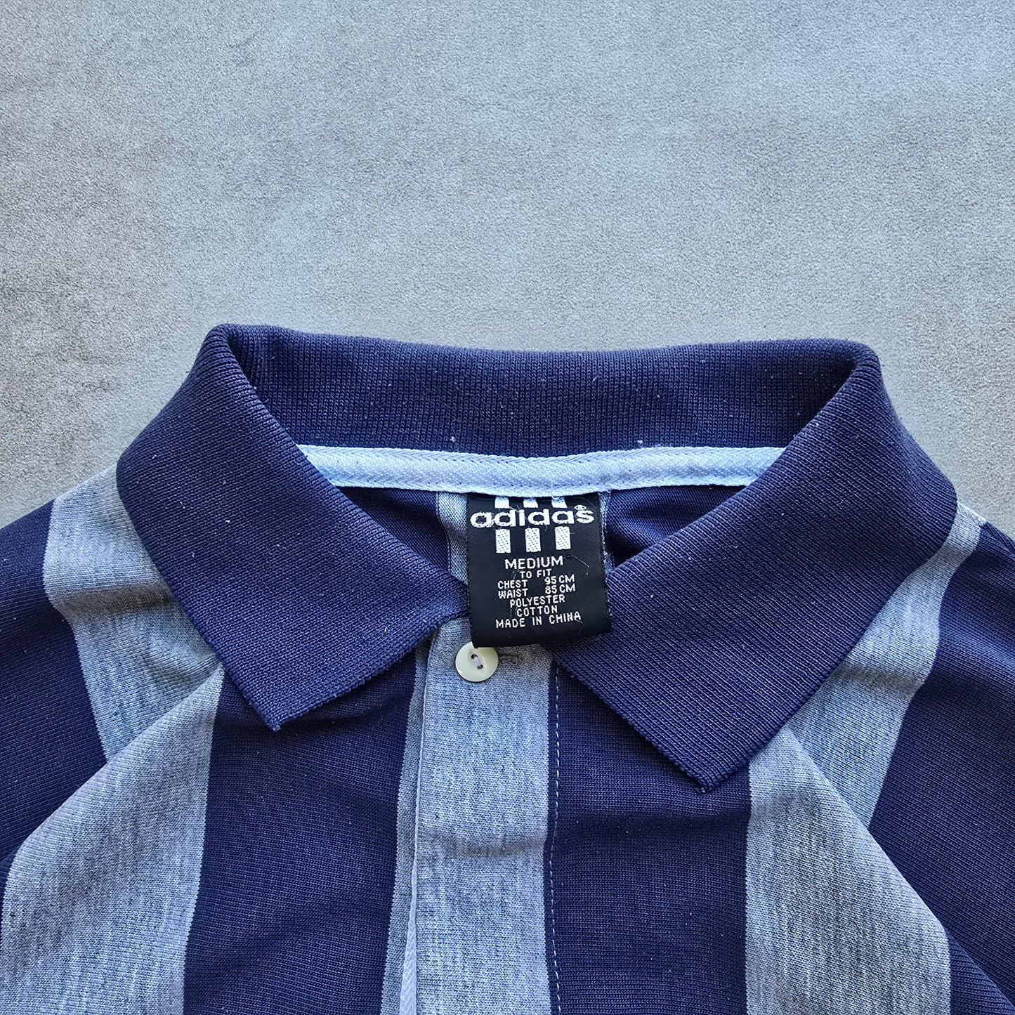 Vintage Adidas Long Sleeve Rugby Polo Shirt - L
