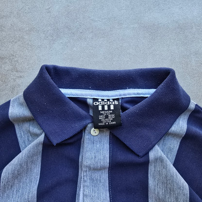 Vintage Adidas Long Sleeve Rugby Polo Shirt - L