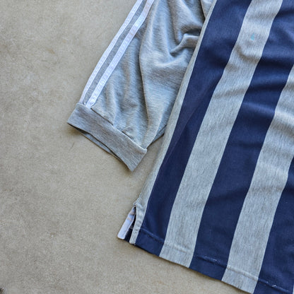 Vintage Adidas Long Sleeve Rugby Polo Shirt - L