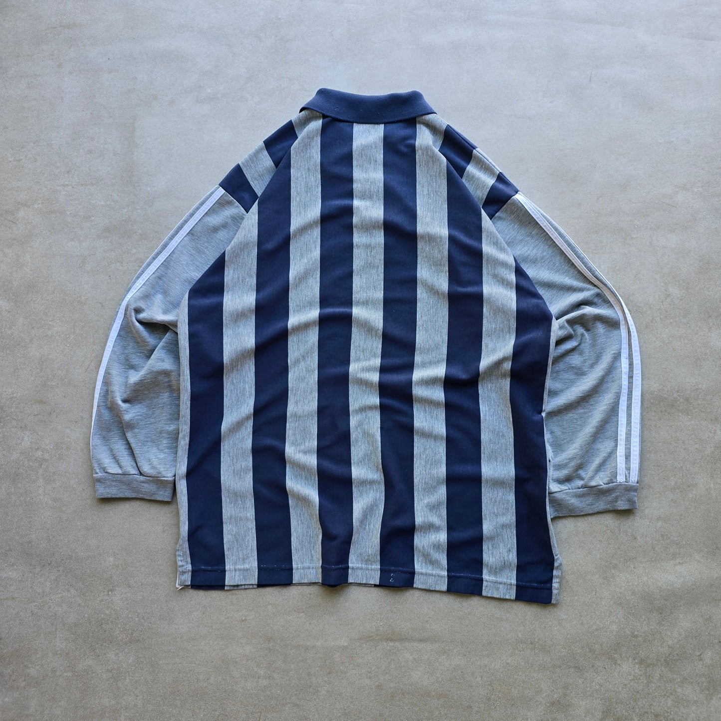 Vintage Adidas Long Sleeve Rugby Polo Shirt - L