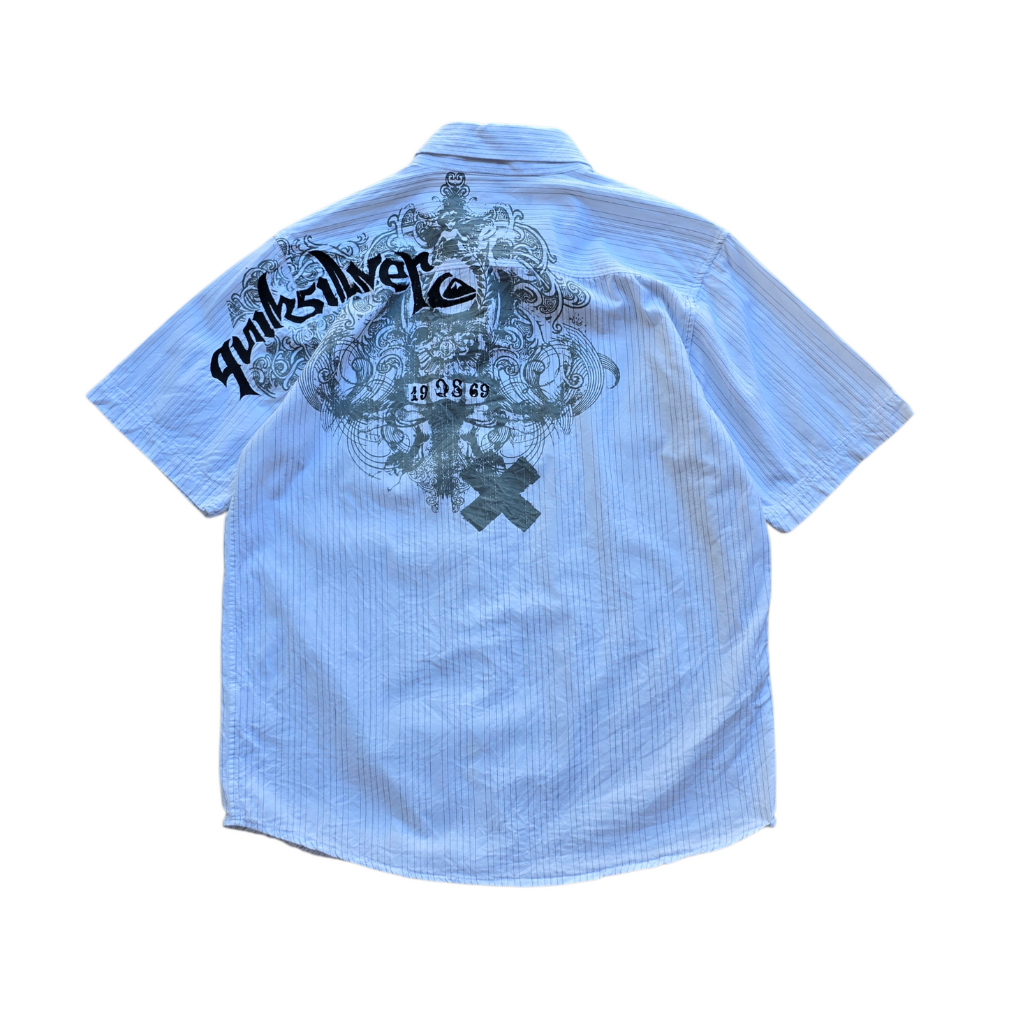 Vintage Y2K Quiksilver Short Sleeve Button Up Shirt - S/M