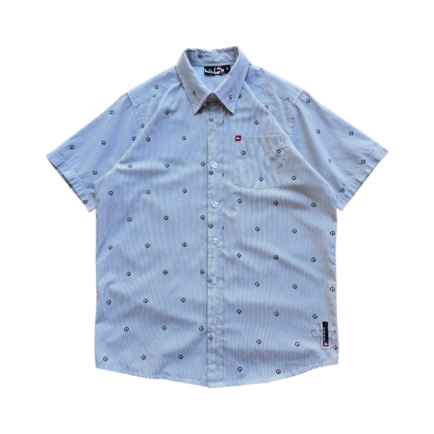 Vintage Y2K Quiksilver Short Sleeve Button Up Shirt - S/M