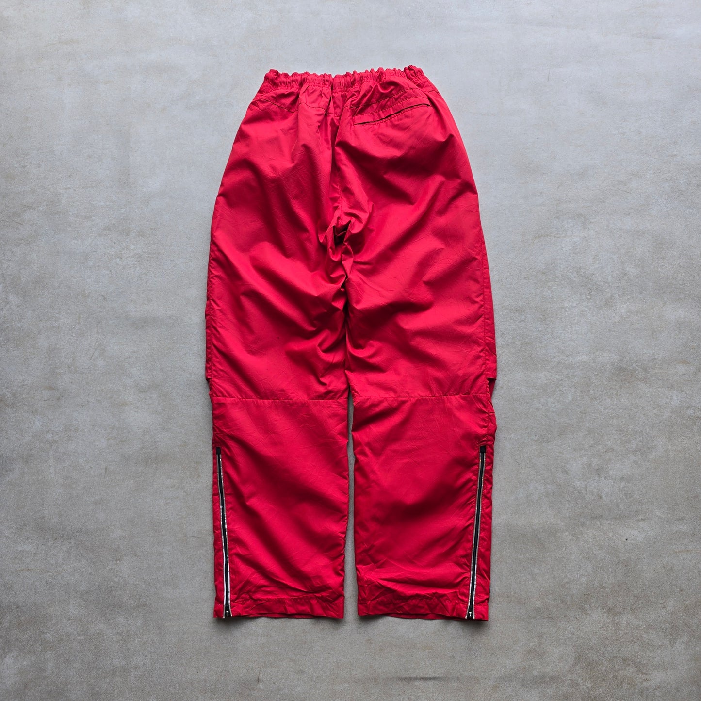 Vintage Nike Embroidered Mini Swoosh Ankle Zip Track Pants - WMNS XS/S