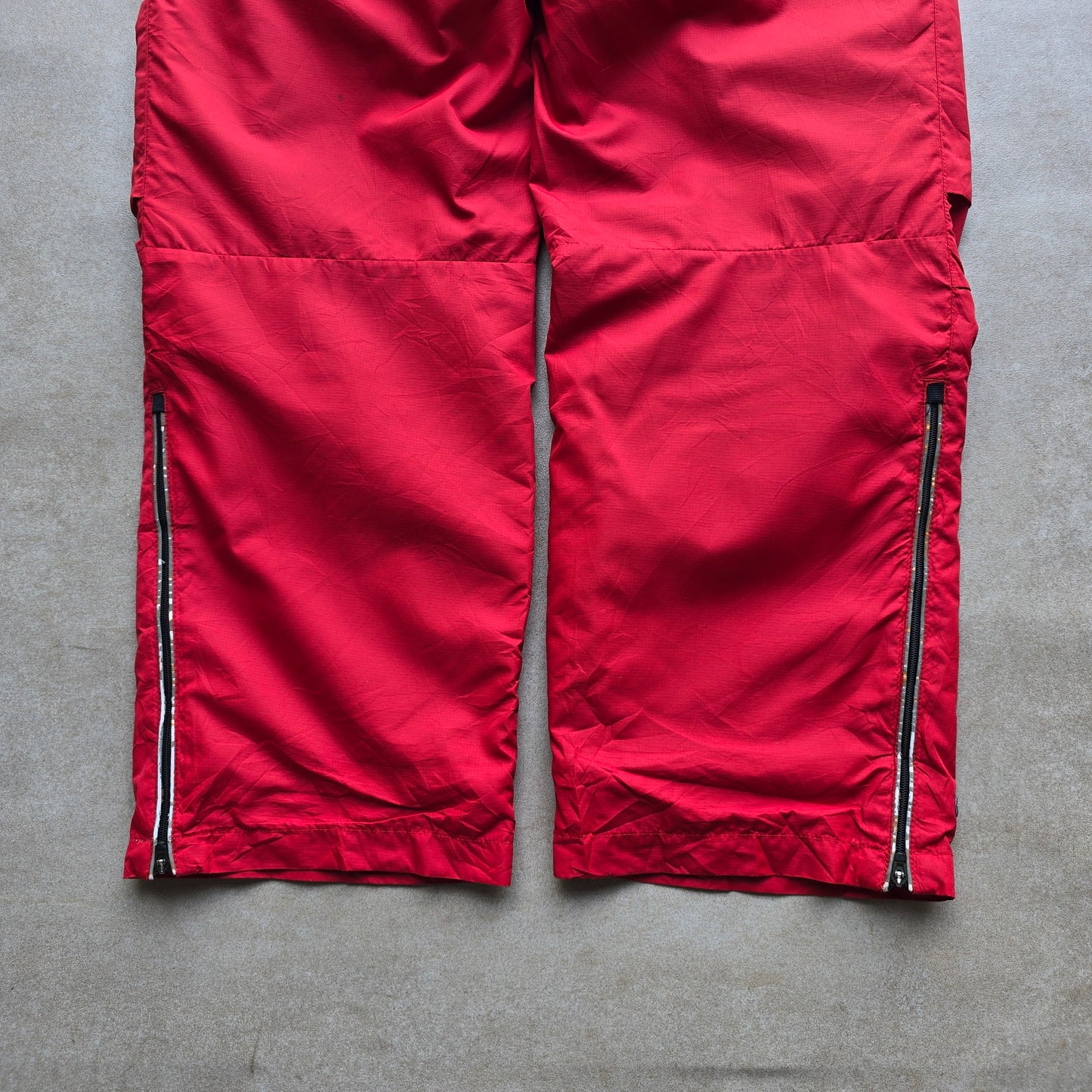 Vintage Nike Embroidered Mini Swoosh Ankle Zip Track Pants - WMNS XS/S