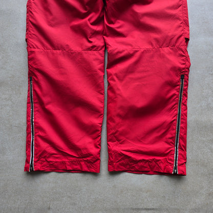 Vintage Nike Embroidered Mini Swoosh Ankle Zip Track Pants - WMNS XS/S