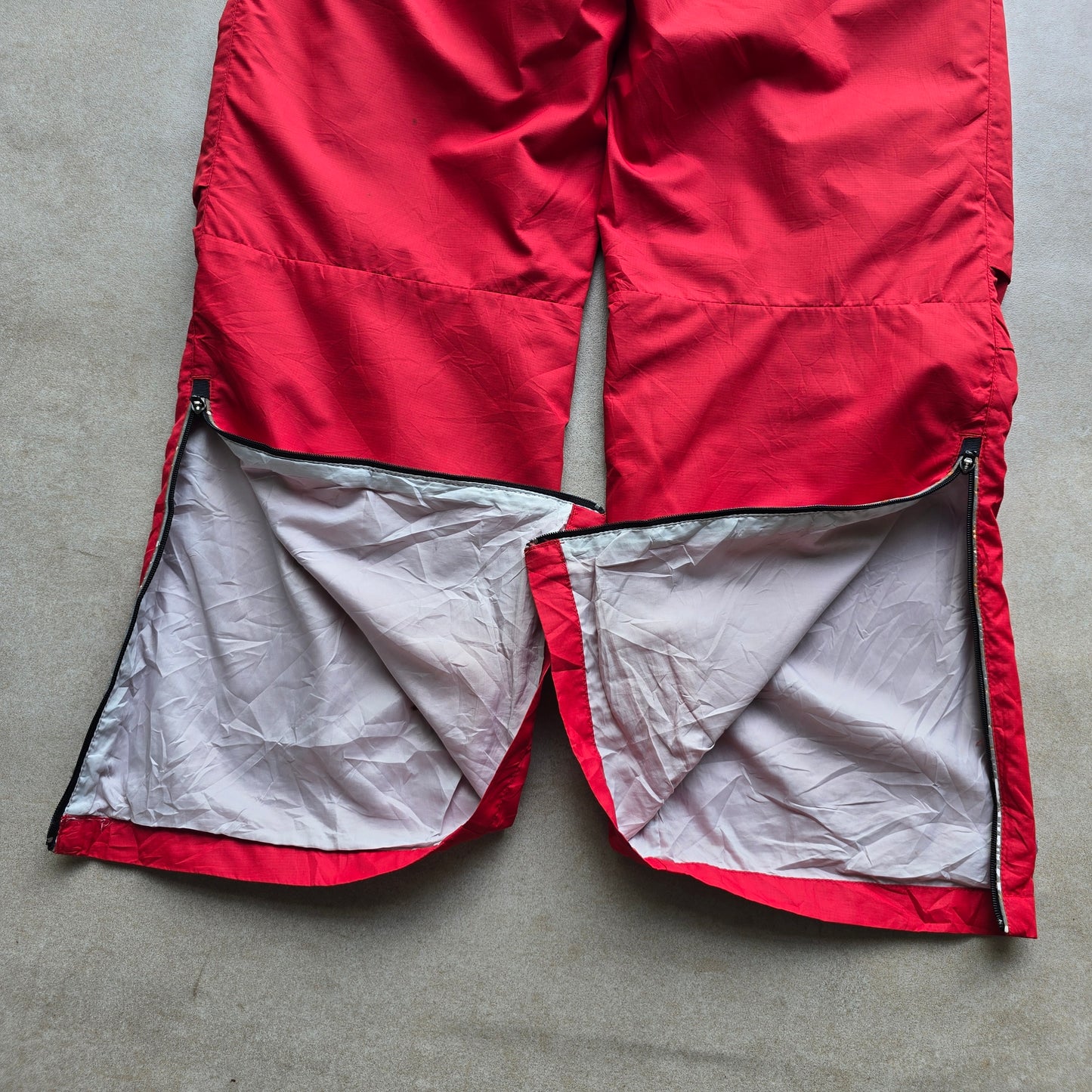 Vintage Nike Embroidered Mini Swoosh Ankle Zip Track Pants - WMNS XS/S